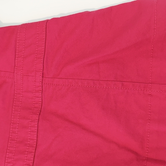 Talbots Pink Cotton Canvas Button Jacket with gold buttons size 10 - Picture 9 of 12